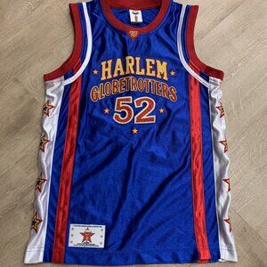 Harlem Globetrotters Big Easy #52 Basketball Jersey Blue Youth Boys Small S